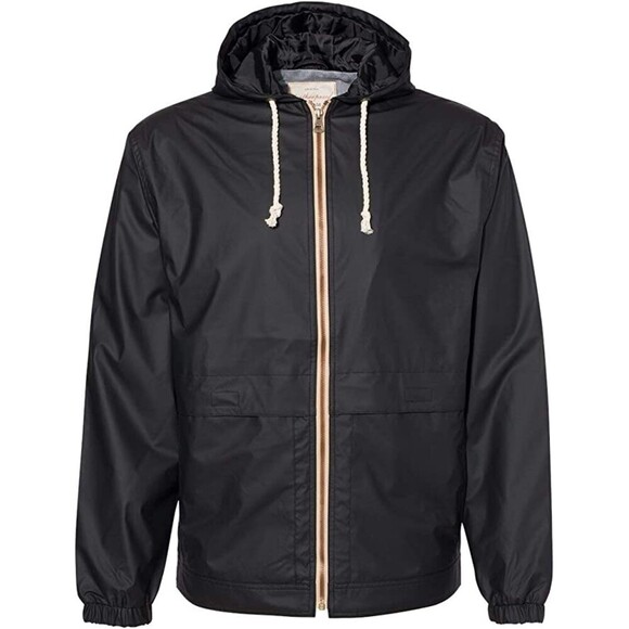 Weatherproof Hooded Full Zip Rain Slicker Sport Jacket Raincoat In Black M $129 - Picture 5 of 15